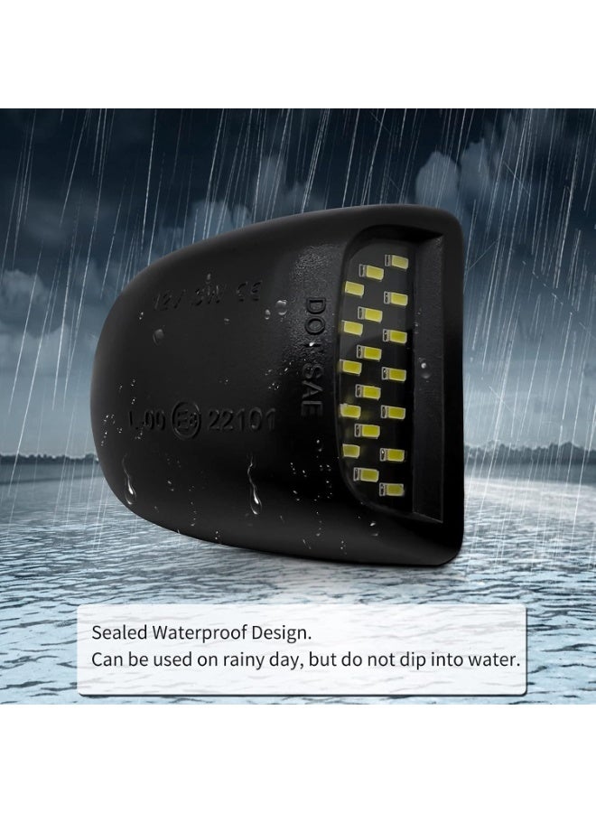 JOGAMS Full LED License Plate Light Tag Lamp Assembly Compatible with Chevy Silverado GMC Sierra 1500 2500 3500 Suburban Tahoe Yukon XL Cadillac Escalade EXT 1PC - Image 5