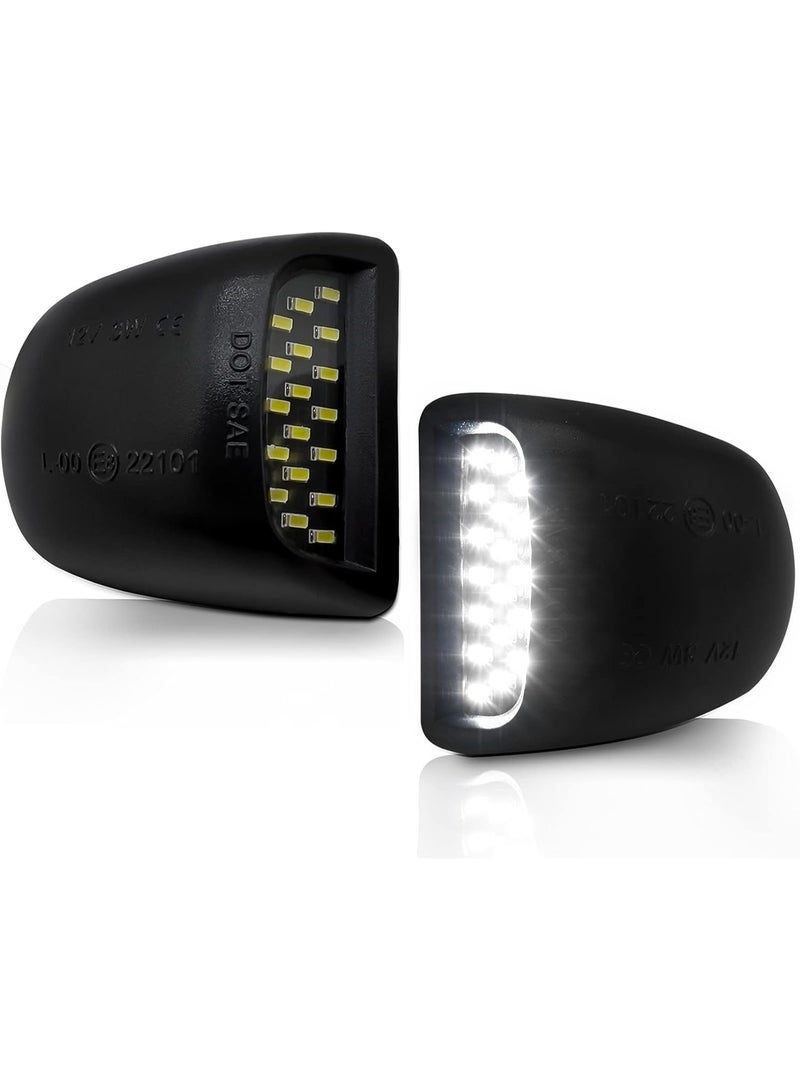 JOGAMS Full LED License Plate Light Tag Lamp Assembly Compatible with Chevy Silverado GMC Sierra 1500 2500 3500 Suburban Tahoe Yukon XL Cadillac Escalade EXT 1PC - Image 2