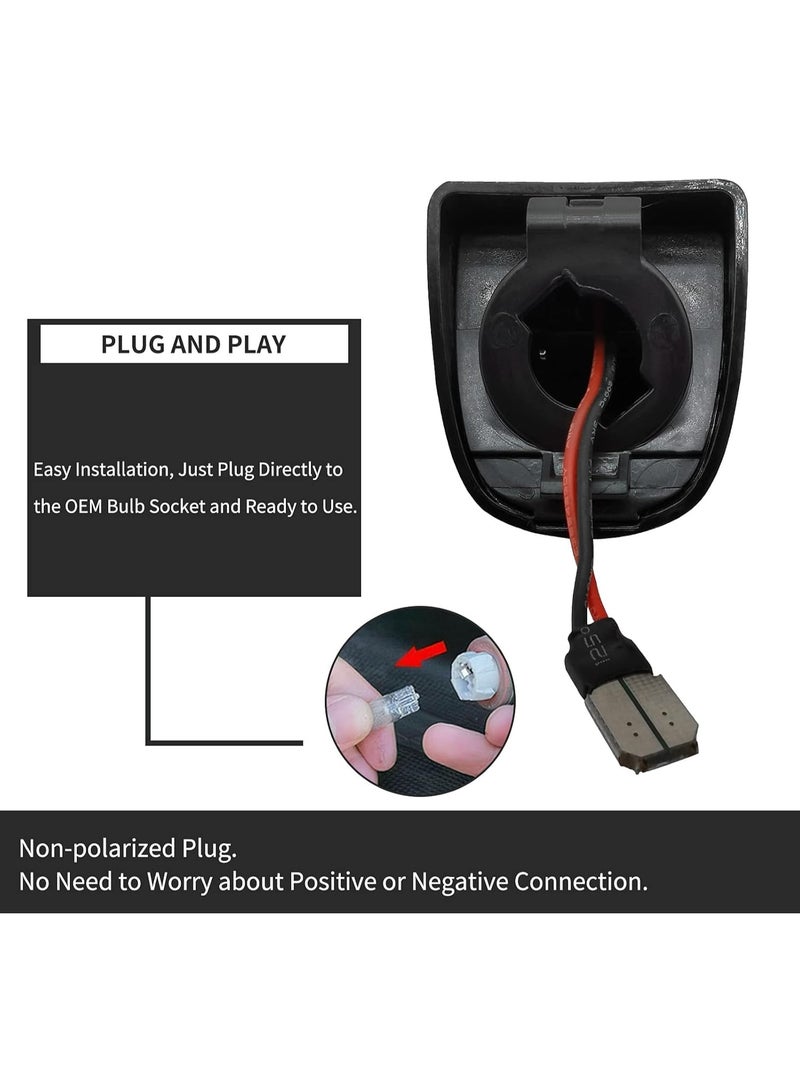 JOGAMS Full LED License Plate Light Tag Lamp Assembly Compatible with Chevy Silverado GMC Sierra 1500 2500 3500 Suburban Tahoe Yukon XL Cadillac Escalade EXT 1PC - Image 4