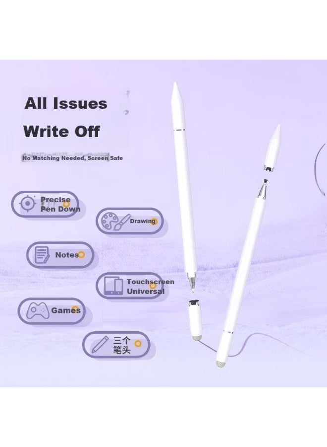 Hboalg 3-in-1 Capacitive Stylus Pen Touchscreen Pen For Tablet Ipad Mobile Phone Fine Tip Touch Pen Compatible With Tablets Phones Apple Huawei Xiaomi Handwriting - Image 3