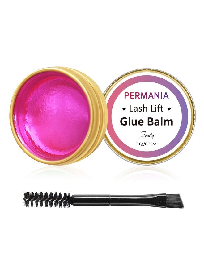 PERMANIA Lash Glue Balm Eyelash Lifting Adhesives Strong Hold And Perfectly Shaped Eyebrows For Brow Lamination Kit Lash Lift Balm Bright Colors & Fruity Flavours Fast Drying & Waterproof (Pink)  - Image 2