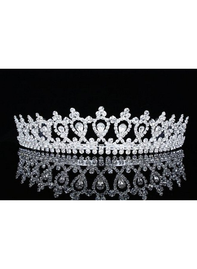 SAMKY Bridal Pageant Rhinestones Crystal Wedding Tiara Crown Silver Plated Clear Crystals T496 - Image 3