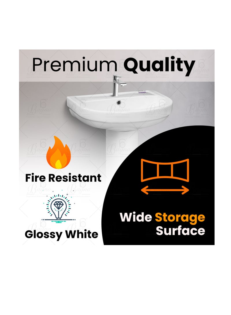 B BAGNO Basin Full Pedestal WB06 - Image 4