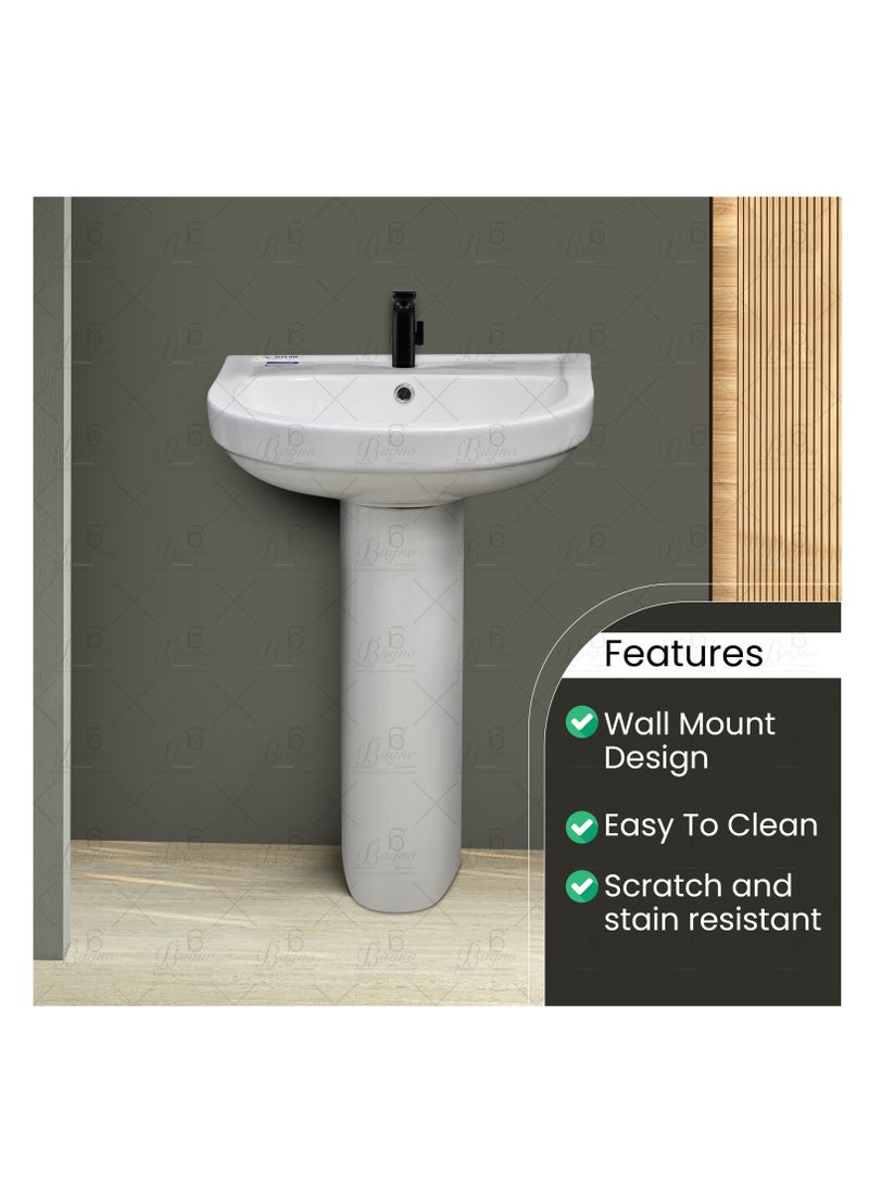 B BAGNO Basin Full Pedestal WB06 - Image 2