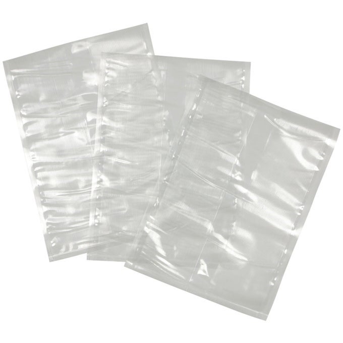 VS05B 8 X 12 BAGS COMPATIBLE VACUUM SEALERS AND OTHER BRANDS DISHWASHER SAFE TEAR RESISTANT SAFE TO MICROWAVE BOIL OR FREEZE