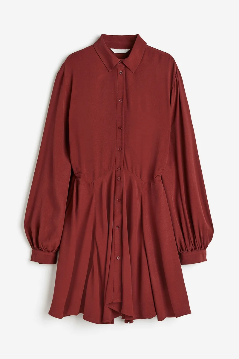 H&M Smocked chiffon Skirt Dress
