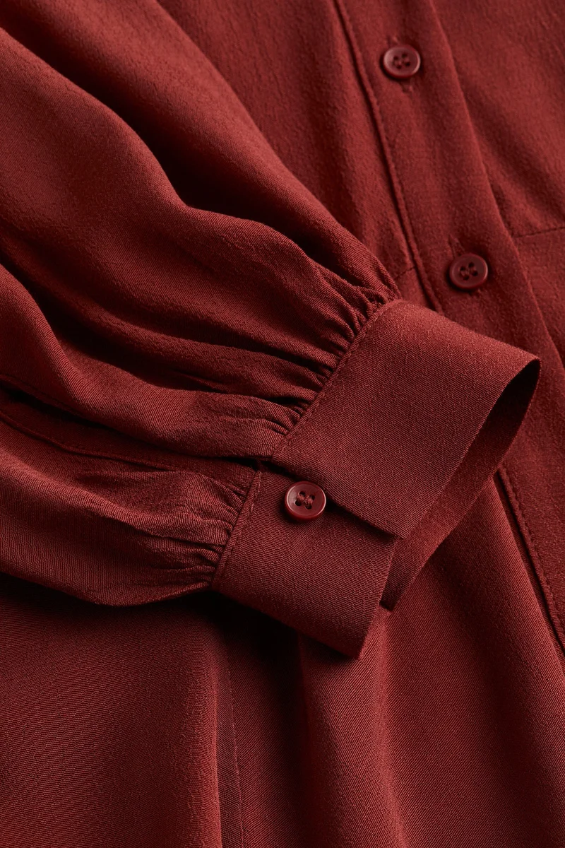 H&M Smocked chiffon Skirt Dress