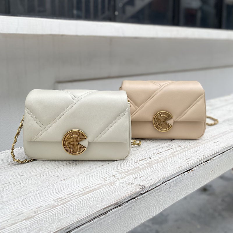 New 2026 Spring/Summer Women's Calfskin Quilted Chain Shoulder Bag - Image 3