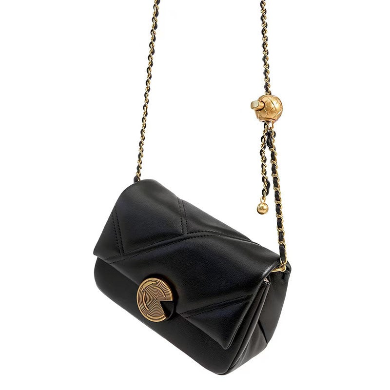 New 2026 Spring/Summer Women's Calfskin Quilted Chain Shoulder Bag - Image 5