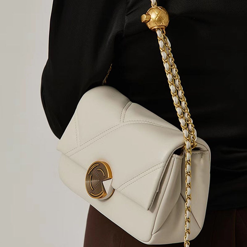 New 2026 Spring/Summer Women's Calfskin Quilted Chain Shoulder Bag - Image 1