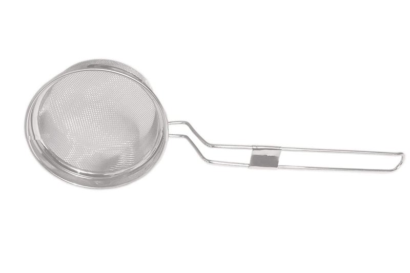SONIQE Standard Stainless Stee Mesh Deep Fry Jhara Mesh Laddle Jharni Skimmer Puri Strainer with Handle for Perfect Oil Extraction Restaurant Home and Kitchen SpoonLadle for SpaetzlePastaChips6 IN - Image 5