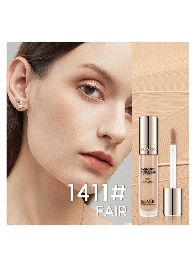 إيماجيك مجموعة خافي العيوب IMAGIC 6 ألوان | خافي عيوب كريمي متعدد الاستخدامات بتغطية كاملة | تحديد وإضاءة وتصحيح للحصول على بشرة خالية من العيوب (FAIR) - Image 1