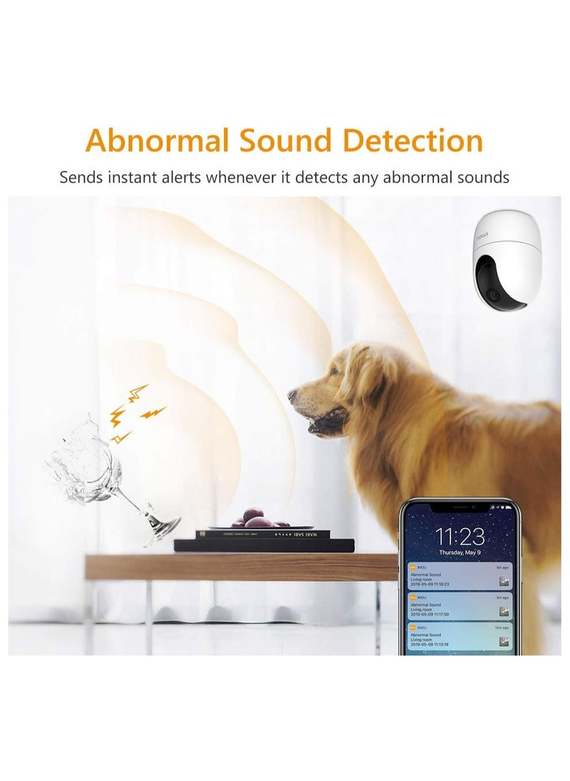 IMOU - Ranger 2 Indoor WiFi 2K Live Cam, 8x Digital Zoom, Motorized Pan and Tilt with 360° Coverage View, Accurate Human and Pet Detection, Smart Night Vision (Up to 10m), Privacy Mode, Smart Tracking, Two-Way Talk, MicroSD Slot (up to 256 GB) - Image 1