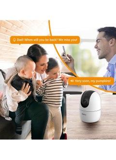 IMOU Ranger 2 Indoor WiFi 2K Live Cam, 8x Digital Zoom, Motorized Pan and Tilt with 360° Coverage View, Accurate Human and Pet Detection, Smart Night Vision (Up to 10m), Privacy Mode, Smart Tracking, Two-Way Talk, MicroSD Slot (up to 256 GB)  - Image 5