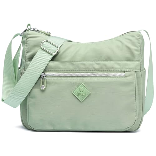 ETidy Crossbody Bag For Women Waterproof Lightweight Casual Shoulder Handbag Purse(Green - Image 1