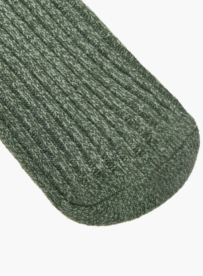 Lee Cooper Ribbed Crew Length Socks - Set of 2