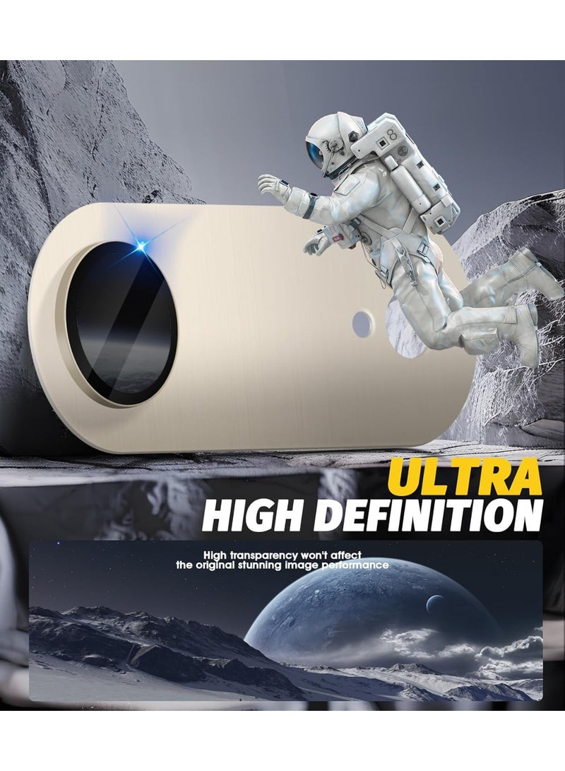 For iPhone Air Camera Lens Protector [Drop Protection] [Full Coverage] [3D Metal] [Case Friendly] Tempered Glass Camera Cover — Gold - Image 4