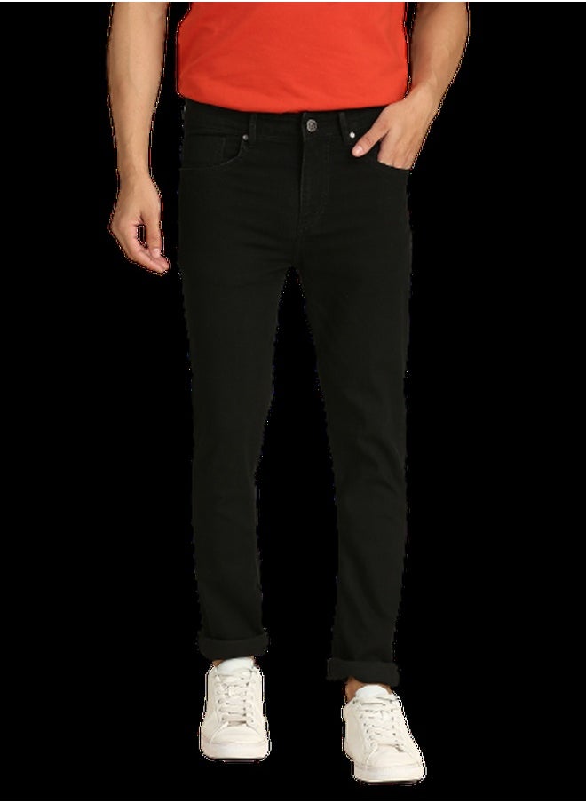 HIGH STAR Men Black Slim Fit Stretchable Jeans  - Image 5