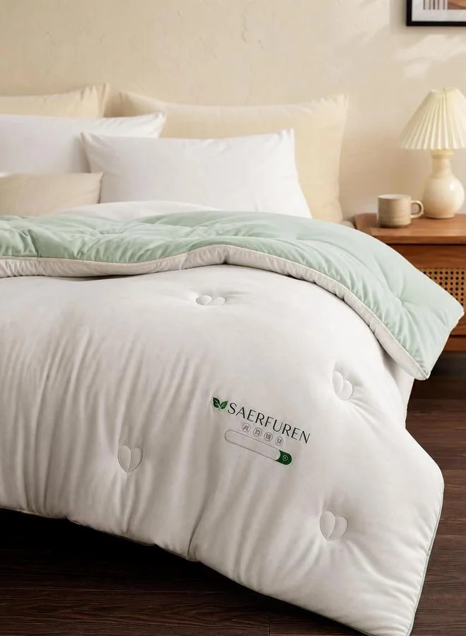 Styli 1-Piece Solid Comforter - Green, 150x200cm
