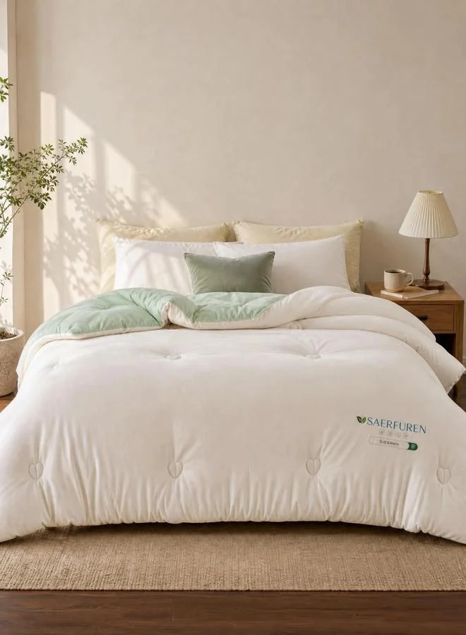 Styli 1-Piece Solid Comforter - Green, 150x200cm