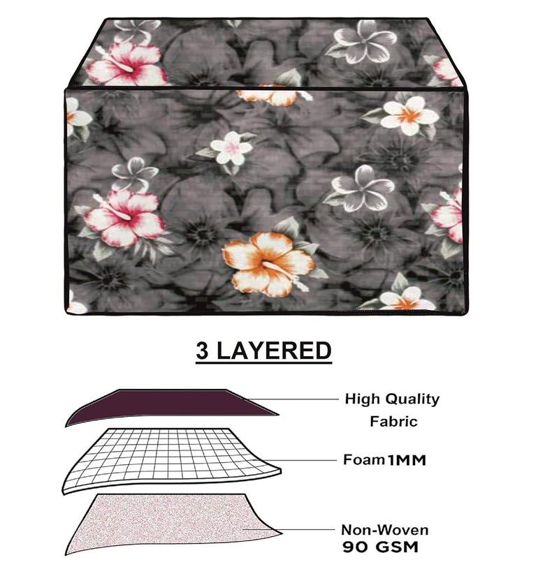 Anush Marino Anush Marino PVC Microwave Oven Cover for LG 28L MC2846SL Convection Full Closure Top Attractive Decorative Modern Digital Prints Dustproof Water Resistant Oven Covers Kitchen AppliancesGrey  - Image 5