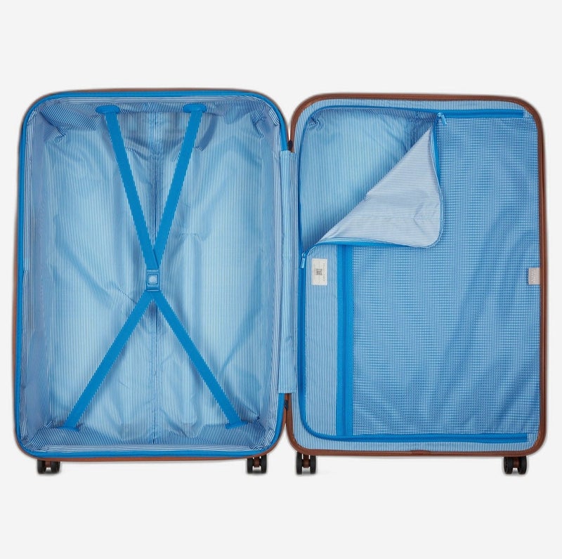 DELSEY Paris Delsey Flanerie SE 82cm Check In trolley, Champagne, 4 spinner wheels, polycarbonate hard shell, expandable, TSA lock, dual handle, spacious interior, 5-year warranty - Image 3