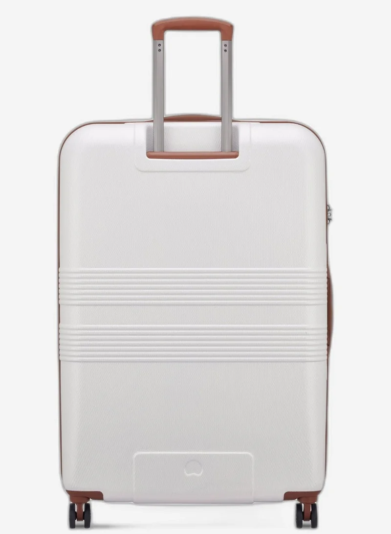 DELSEY Paris  Delsey Flanerie SE 82cm Check In trolley, Champagne, 4 spinner wheels, polycarbonate hard shell, expandable, TSA lock, dual handle, spacious interior, 5-year warranty  | Best Price UAE
