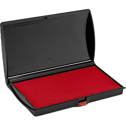 Large Premium Red Ink Stamp Pad  3 by 6  Quality Felt Pad