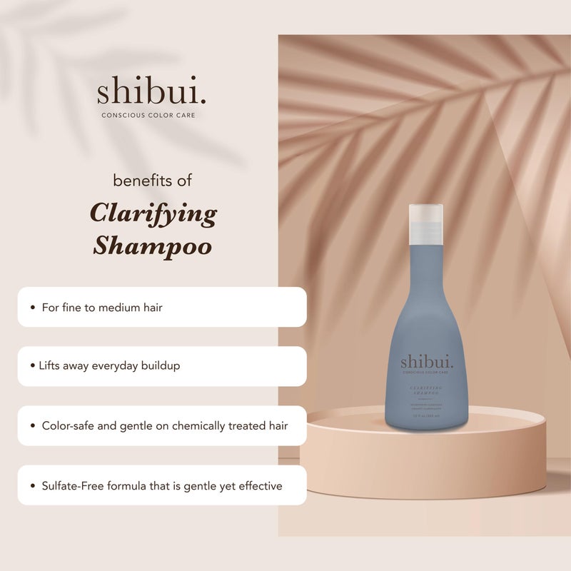shibui شامبو شيبوي المنقي، ينظف بعمق، ينقي ويعزز اللمعان، آمن للألوان وخالي من السيليكون، 33.8 أونصة سائلة - Image 2
