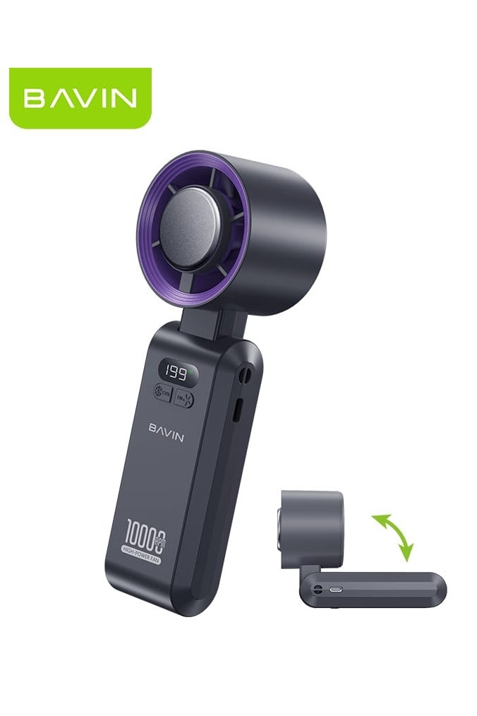 Bavin Foldable Mini Turbo Refrigeration Cooling & Rechargeable Fan and Handheld - Image 1