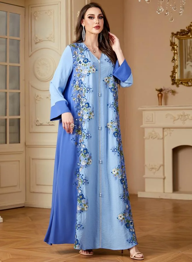 تايك تو جلابية بتفاصيل زهور