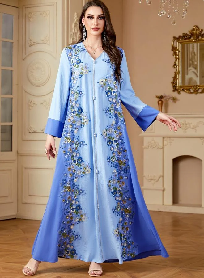 تايك تو جلابية بتفاصيل زهور