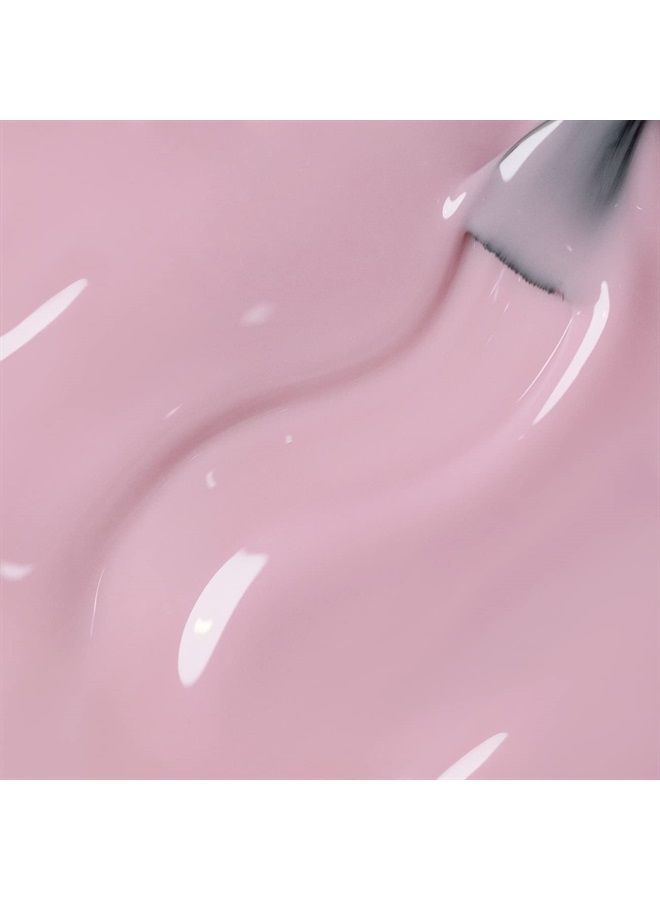 RARJSM Rubber Base Gel Light Pink Sheer Rubber Base Coat Gel Nail Polish Transparente Pink for Nails French Manicure Extend Gel Soak Off UV LED Curing Requires Single Bottle 15ml Salon Home DIY Use - Image 3