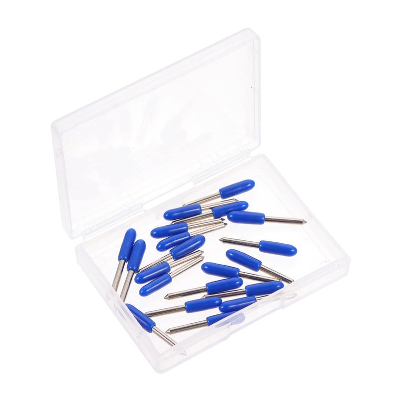 Blue Crafting Knife Set 20pcs Exacto Blades 2 3X0 2cm For Engraving Cutting Plotter Tool - Image 2