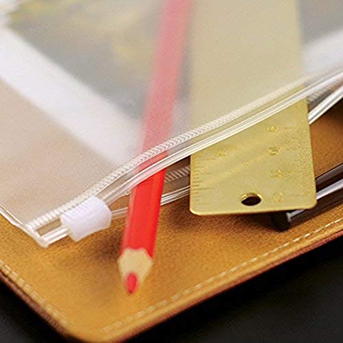 LONG TAO 12 Pcs A5 6 Holes Loose Leaf Notebook Refills Filler Organizer 6 Pcs Zipper Bag and 6 Pcs Business Card Refill Page Included Insert Card Paper Photo Folder Organizer - Image 3