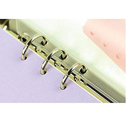LONG TAO 12 Pcs A5 6 Holes Loose Leaf Notebook Refills Filler Organizer 6 Pcs Zipper Bag and 6 Pcs Business Card Refill Page Included Insert Card Paper Photo Folder Organizer - Image 5