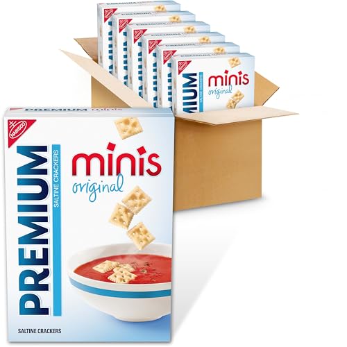 Premium Original Mini Saltine Crackers Lunch Snacks Bulk Snacks 6  11 oz Boxes - Image 1