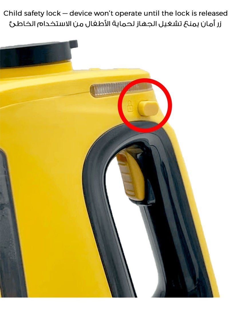 لنكوو مجموعة التنظيف 3 في 1 بالبخار من LNKOO – جهاز بخار محمول قوي للتنظيف العميق + بخاخ ذا بنك ستاف متعدد الاستخدام لإزالة الدهون والأوساخ + قفازات تنظيف مقاومة للماء لحماية اليدين أثناء التنظيف المنزلي - Image 3