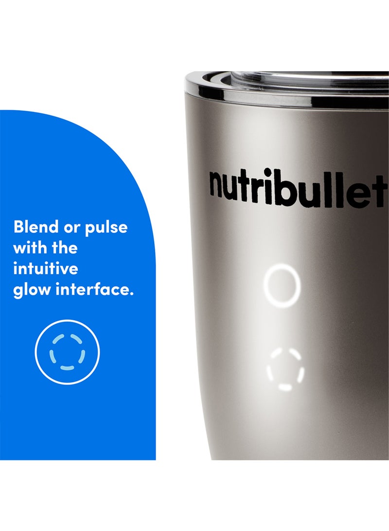 nutribullet Ultra 1200W High-Speed Blender, Multi-Functional, Quiet Motor, Tritan™ Renew Cups, Rapid Extractor Blades, BPA-Free, Shatter-Resistant, Glow Interface, 900 ml,  NBU-500SS, 1-Year Warranty, Stainless Steel 900 ml 1200 W NBU-500SS Silver - Image 4