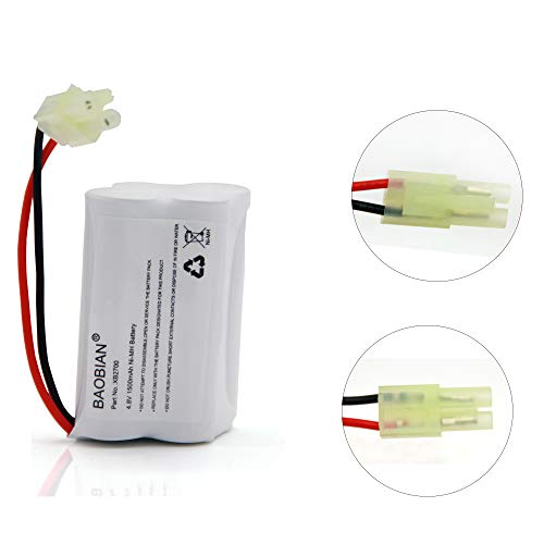 BAOBIAN XB2700 V2930 V2700Z VAC-XB2700 V2700 Replacement Battery 4.8V 1500mAh Ni-Mh Compatible with Euro Pro Shark Vacuum Carpet and Carpet Sweeper - Image 2
