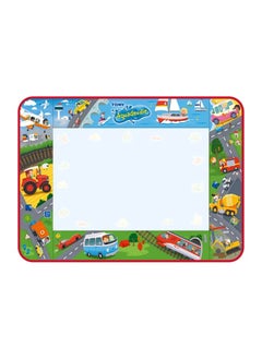 TOMY TOMY Aquadoodle  Vehicle Adventure Doodle, Official Tomy No Mess Colouring & Drawing Game, Water Play Mat, Magic Pen, Suitable for Toddlers and Children Aged 18 Months+  - Image 1