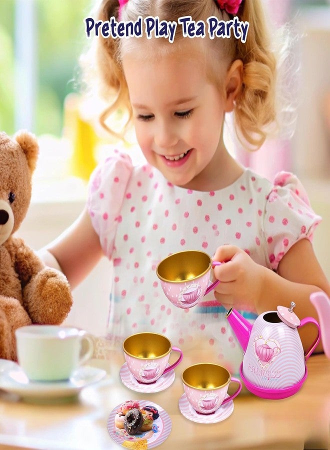 GRAPHENE Princess Pretend Play Tea Party Set for Kids – 14-Piece Kitchen Toy for Girls & Boys Ages 3-6 Fun & Safe Tea Time Role Play Gift for Toddlers & Preschoolers - Image 2