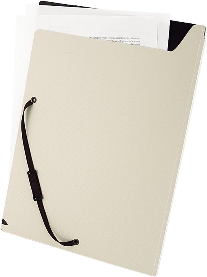 LIHITLAB Binder Clip File, Multi-Functional, A4, Beige, F7560-16 - Image 4