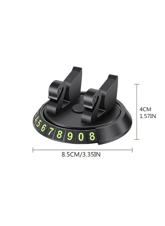 Black 360 Rotating Car Dashboard Phone Mount Mat Anti Slip Adjustable Universal Holder - Image 5
