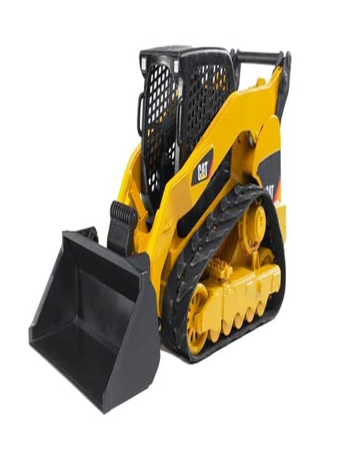 Bruder Toys - Construction Realistic CAT Compact Track Loader with Adjustable and Lockable Loading Arm and Moveable Rubber Chains - Ages 3+ - Image 2