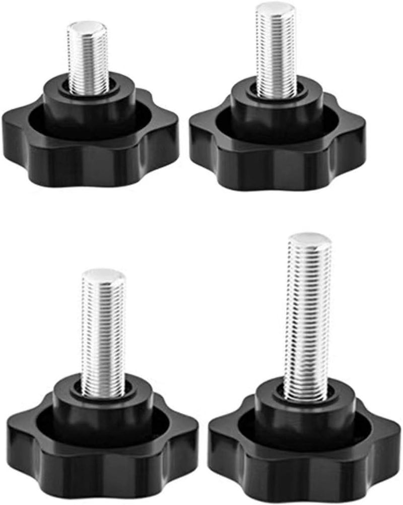 SDY 10 Pcs Clamping Screw Knob,Plastic Hex Clamping Hand Knob Gripandles Screw Knobs Quick Removal Handgrips Star Knob Male Thread（M8-1.25x35mm） - Image 4