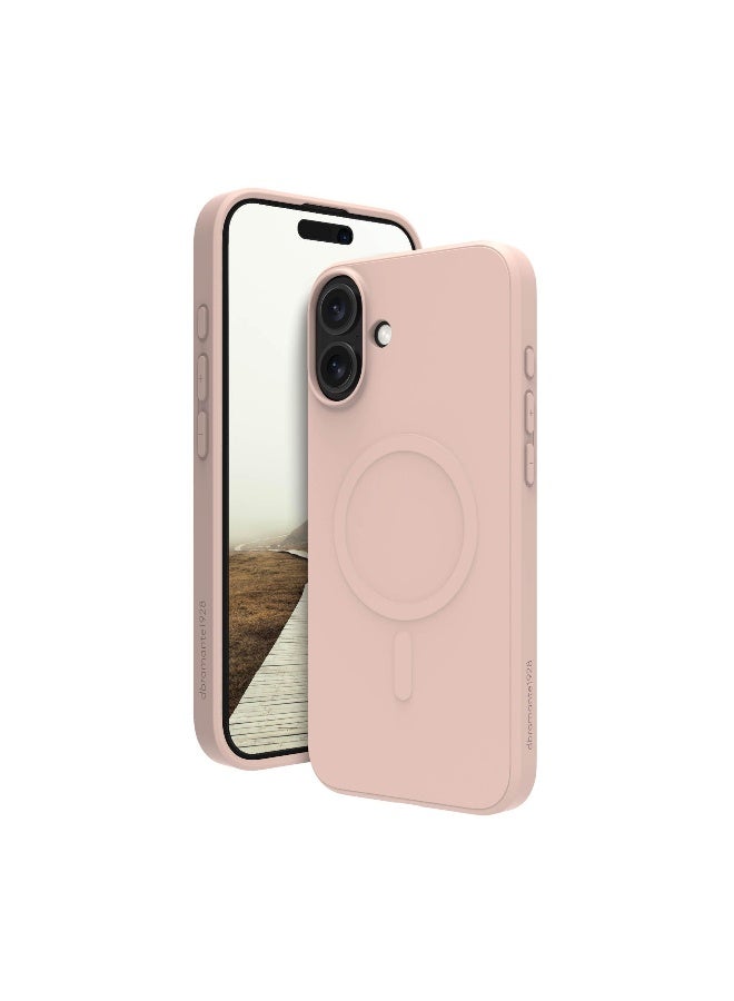 DBRAMANTE1928 جراب جرينلاند برو ماغسيف لهاتف آيفون 16 بلس بلون الرمل الوردي - Image 3