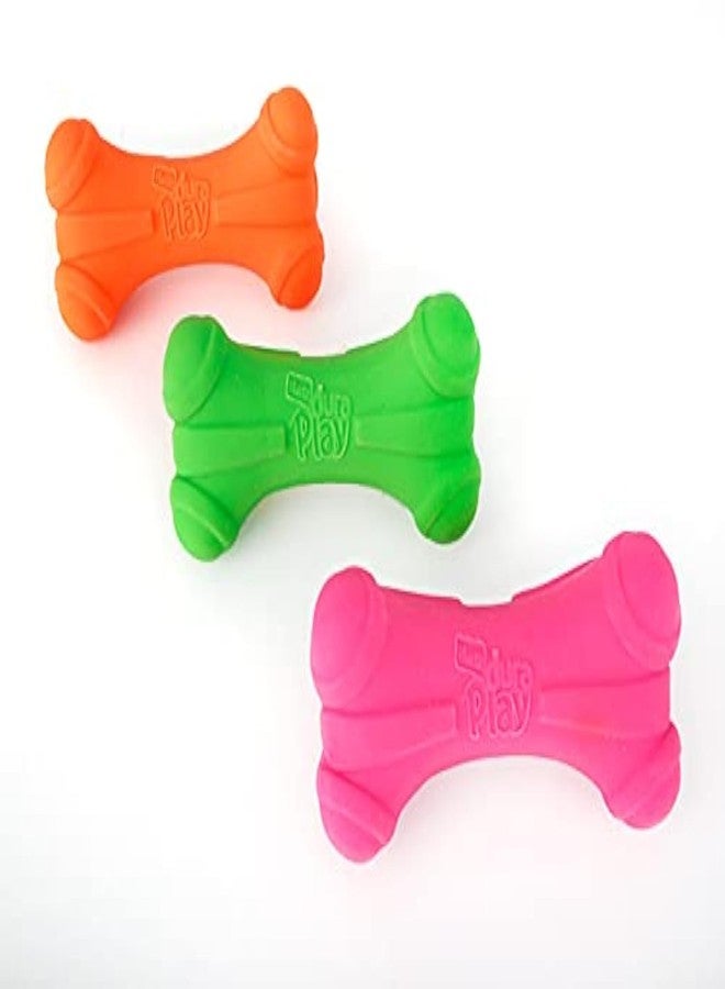 Hartz DuraPlay Bone Squeaky Latex Dog Toy, Large, 3 Pack - Image 1