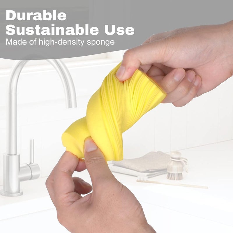 Cazuela Cazuela Damp Dusting Sponge Household Clean Duster for Cleaning Baseboards Blinds Vents Window Trunk Scrub Magic Eraser Sponge Reusable Wet Sponges Cleaning Supplies Tool Multi Colors 4 - Image 2