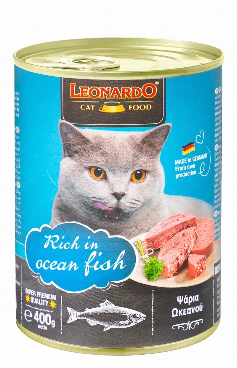 Leonardo Wet Cat Food with Fish for Adult Cats - 400 gr - Image 1